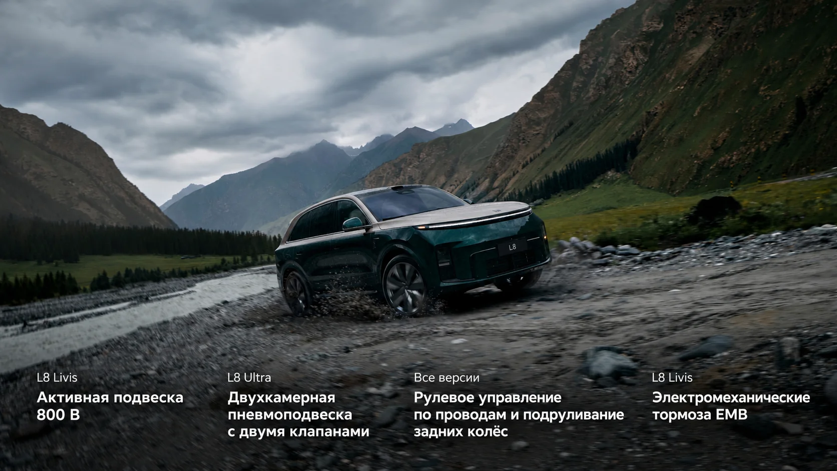 Lixiang L8 в горах: подвеска Livis и Ultra, рулевое управление и тормоза EMB